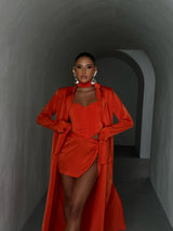 Femme Fatale Corset Coral