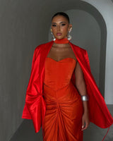 Femme Fatale Corset Coral