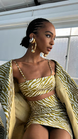 JG Jacket Dress Gold Tiger