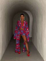 Malia Blouse Baroque Print