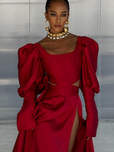 La Sola Skirt Royal Red