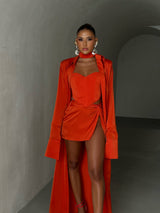 Tulum Mini Skirt Coral