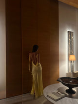 Nudo Long Dress Yellow With Lace