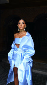 Andres Long Jacket Baby Blue