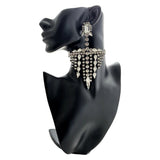 House of Emmanuele Tribalism Oversized Chandelier Crystal Earrings