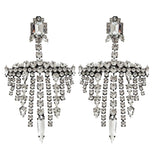 House of Emmanuele Tribalism Oversized Chandelier Crystal Earrings