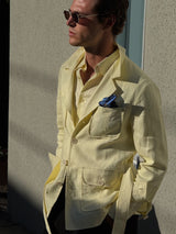Safari Jacket Sorbet Yellow Linen