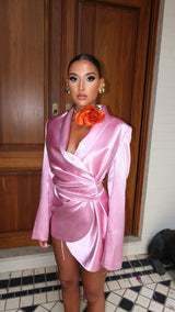 Amore Jacket Dress Blush Pink