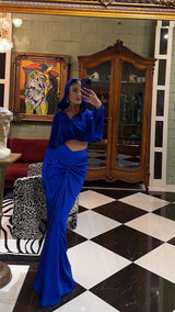 La Luna Mermaid Skirt Cobalt Blue