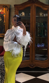 Camille Skirt in Muted Olive