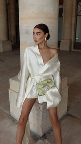 Rio Nina Robe Short Ivory