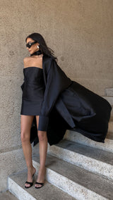 Andres Long Jacket Black