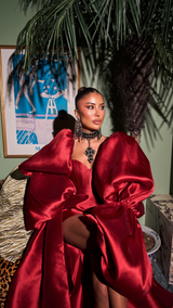 Ellie Long Jacket Ruby Red