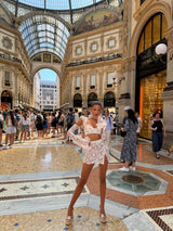 La Bonita Corset White Lace and Necktie