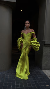 La Luna Mermaid Skirt Lime Green