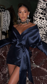 Rio Nina Robe Short Navy Blue