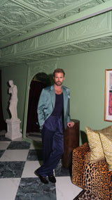 Martini Silk Jacket Teal