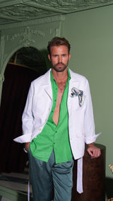 Safari Jacket White Linen