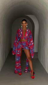 Malia Sarong Baroque Print