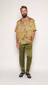 Miami Silk Shirt Yellow Rolando