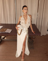 Nina Tulum Long Skirt Ivory