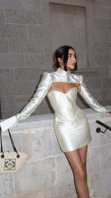 Femme Fatale Corset Ivory White