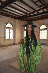 Tulum Robe Green Snake