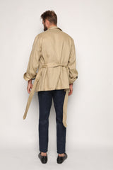 Safari Jacket Camel Beige Linen