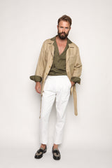 Massimo Safari Shirt Jacket Olive Green