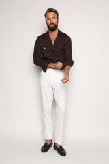 Massimo Safari Shirt Jacket Dark brown