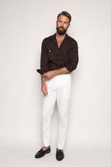 Massimo Safari Shirt Jacket Dark brown