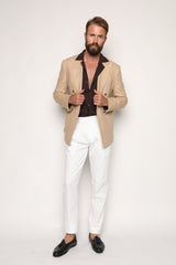 Massimo Safari Shirt Jacket Dark brown