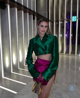 Femme Fatale Box Uomo Jacket Emerald Green