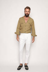 Massimo Safari Shirt Jacket Camel