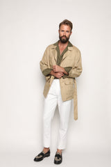 Safari Jacket Camel Beige Linen