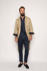 Safari Jacket Camel Beige Linen