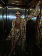 Tulum Mini Skirt Python Print