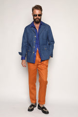 Safari Jacket Denim Cotton Stretch