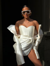 Femme Fatale Corset Ivory White