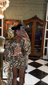 Malia Sarong Wild Tiger Print