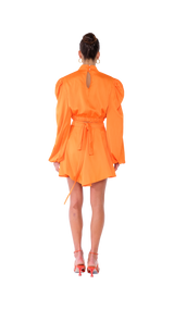 Palermo High Neck Blouse Orange