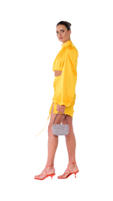 Palermo High Neck Blouse Mandarine Yellow