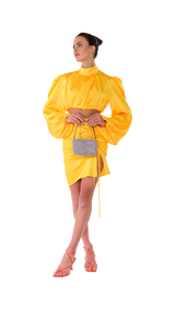Palermo High Neck Blouse Mandarine Yellow