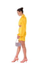 Palermo High Neck Blouse Mandarine Yellow