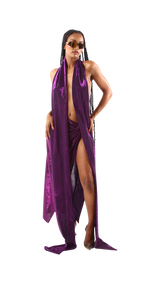 Exclusive Wrap Top Purple