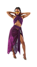 Exclusive Wrap Top Purple