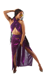 Exclusive Wrap Top Purple