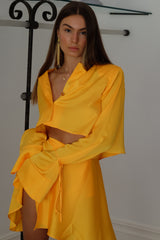 Palermo French Cuff Blouse Mandarine Yellow