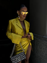 Femme Fatale Box Uomo Jacket Mustard Yellow