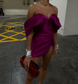 Nina Tulum Mini Skirt Pink Fuchsia